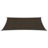 Sunshade Sail 4x7m Brown HDPE - UV & Mould Resistant