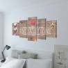 Home Sweet Home Canvas Wall Print Set - 100 x 50 cm