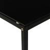 Side Table Black 40x40x60 cm - Modern Tempered Glass Design