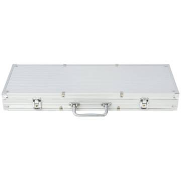 Poker Set with 500 Laser Chips - Aluminium Case | Hipomarket