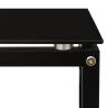 Side Table Black 40x40x60 cm - Modern Tempered Glass Design