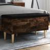 Storage Bench Smoked Oak - Stylish & Functional | HipoMarket