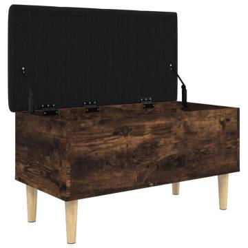 Storage Bench Smoked Oak - Stylish & Functional | HipoMarket