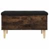 Storage Bench Smoked Oak - Stylish & Functional | HipoMarket