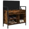 Shoe Bench Smoked Oak – Stylish & Functional Storage