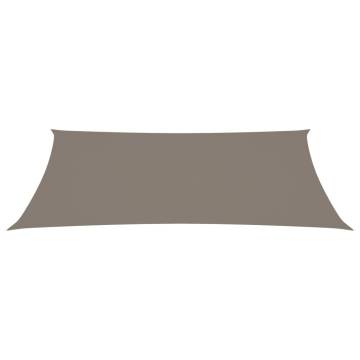 Sunshade Sail Oxford Fabric 2x5 m Taupe - Outdoor Protection