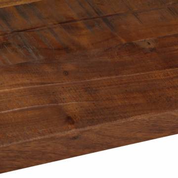 Rectangular Solid Wood Table Top 110x20 cm - Rustic Design