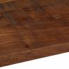 Rectangular Solid Wood Table Top 110x20 cm - Rustic Design