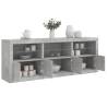 Sideboard with LED Lights Concrete Grey 181.5x37x67 cm Colour concrete grey Quantity in Package 1 