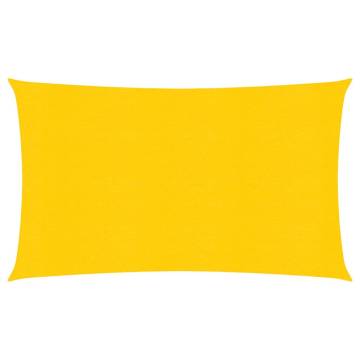 Sunshade Sail 160 g/m² Rectangular Yellow 4x7 m | HiPoMarket