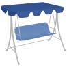 Replacement Canopy for Garden Swing Blue 150/130x105/70 cm Colour blue Size 150/130 x 105/70 cm Quantity in Package 1 