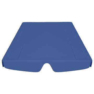 Replacement Canopy for Garden Swing - Blue 150/130x105/70 cm