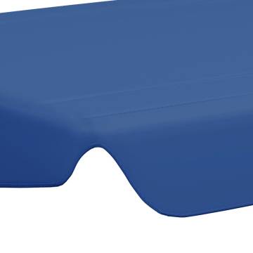 Replacement Canopy for Garden Swing - Blue 150/130x105/70 cm