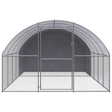 Outdoor Chicken Coop 3x4x2m - Galvanised Steel Enclosure