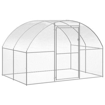 Outdoor Chicken Coop 3x4x2m - Galvanised Steel Enclosure