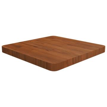 Square Dark Brown Oak Table Top - 50x50cm | Hipomarket