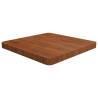 Square Table Top Dark Brown 50x50x4cm Treated Solid Wood Oak Colour dark brown Size 50 x 50 x 4 cm Quantity in Package 1 