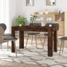 Dining Table Smoked Oak 120x60x76 cm Engineered Wood Colour smoked oak Quantity in Package 1 