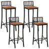 Bar Chairs 4 pcs Solid Wood Acacia Quantity in Package 4 Material solid wood acacia 