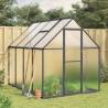 Greenhouse with Base Frame Anthracite 224x169x195 cm Aluminium Colour anthracite Size 224 x 169 x 195 cm Quantity in Package 1 