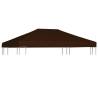 Gazebo Top Cover 310 g/m² 3x4 m Brown Colour brown Size 3 x 4 m Quantity in Package 1 