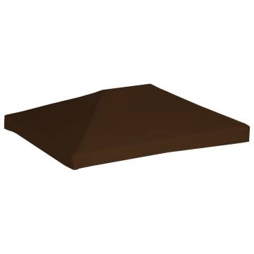 Brown Gazebo Top Cover 3x4m | Durable Waterproof Canopy