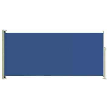 Patio Retractable Side Awning 140x300 cm Blue - Stylish Privacy