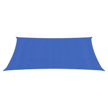 Sunshade Sail 160g/m² Rectangular Blue 5x6m HDPE | HiPo Market