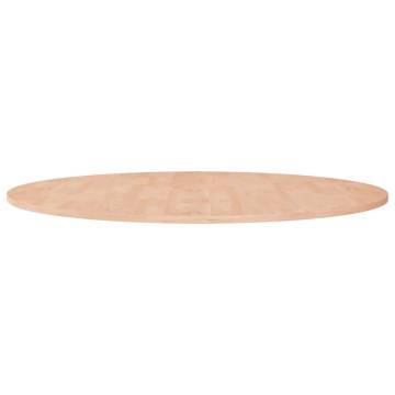 Round Solid Oak Table Top 90x1.5 cm - Rustic Charm