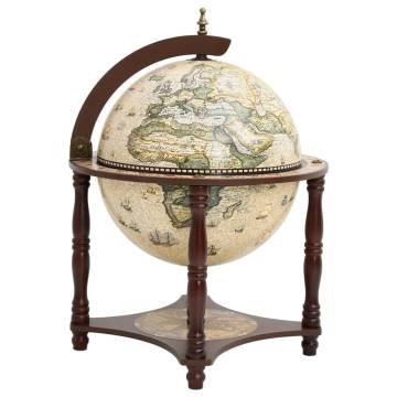 Globe Bar Wine Stand - Brown Solid Eucalyptus | HipoMarket