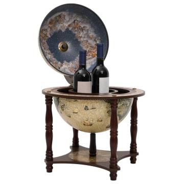 Globe Bar Wine Stand - Brown Solid Eucalyptus | HipoMarket