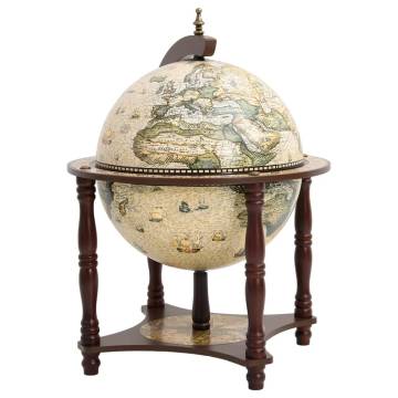 Globe Bar Wine Stand - Brown Solid Eucalyptus | HipoMarket