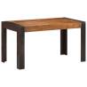 Dining Table 140x70x76 cm Solid Rough Mango Wood Colour dark brown Size 140 x 70 x 76 cm Quantity in Package 1 