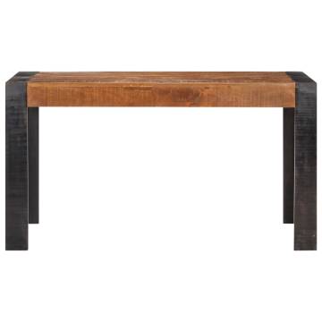 Solid Mango Wood Dining Table 140x70 - Industrial Style