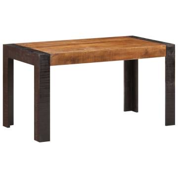 Solid Mango Wood Dining Table 140x70 - Industrial Style