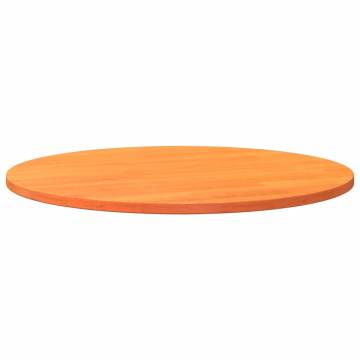 Table Top Round Wax Brown Ø90 cm - Solid Pine Wood