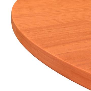 Table Top Round Wax Brown Ø90 cm - Solid Pine Wood