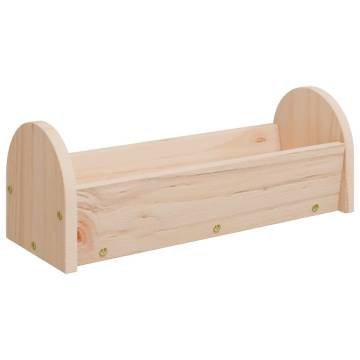 Rabbit Hay Feeder - Solid Wood Fir 28x10x10 cm | HipoMarket