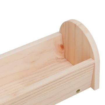 Rabbit Hay Feeder - Solid Wood Fir 28x10x10 cm | HipoMarket