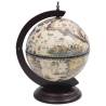 Elegant Tabletop Globe Bar Wine Stand - Eucalyptus Wood