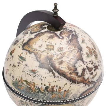 Elegant Tabletop Globe Bar Wine Stand - Eucalyptus Wood