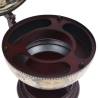 Elegant Tabletop Globe Bar Wine Stand - Eucalyptus Wood