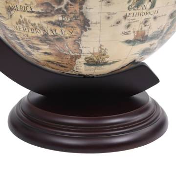 Elegant Tabletop Globe Bar Wine Stand - Eucalyptus Wood