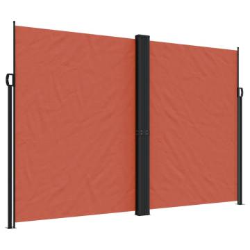 Retractable Side Awning Terracotta 220x1000 cm | HipoMarket