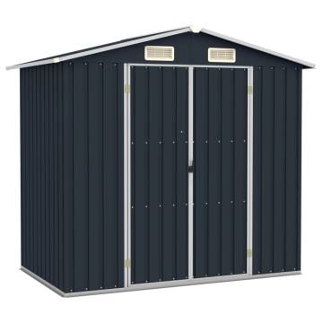 Garden Shed Anthracite 205x129x183 cm | Galvanised Steel