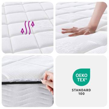 Pocket Spring Mattress Medium Plus 80x200 cm - Comfort & Support