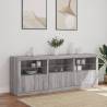 Modern Sideboard with LED Lights - Grey Sonoma 181.5x37x67 cm