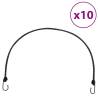 Bungee Cords with Reflective Strips & Hooks - 10 pcs 100 cm