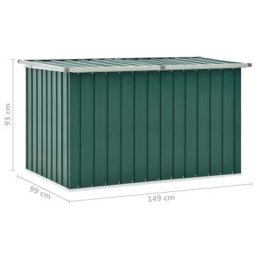 Garden Storage Box Green 149x99x93 cm - Ideal for Decluttering