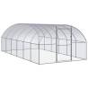 Outdoor Chicken Coop 3x6x2 m Galvanised Steel Size 3 x 6 x 2 m Model without roof 